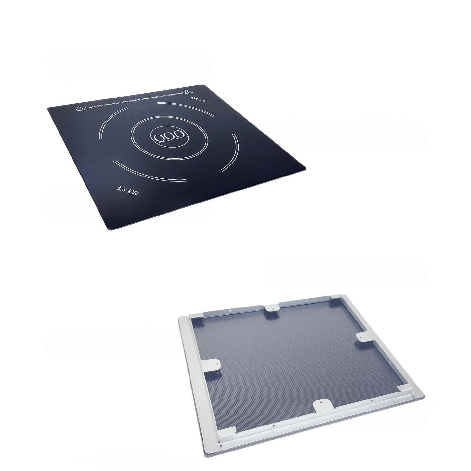 Стекло керамическое для индукции с рамкой (700 серия) с 2019 года ВТ-350T (3,5 кВт) 310х290х4