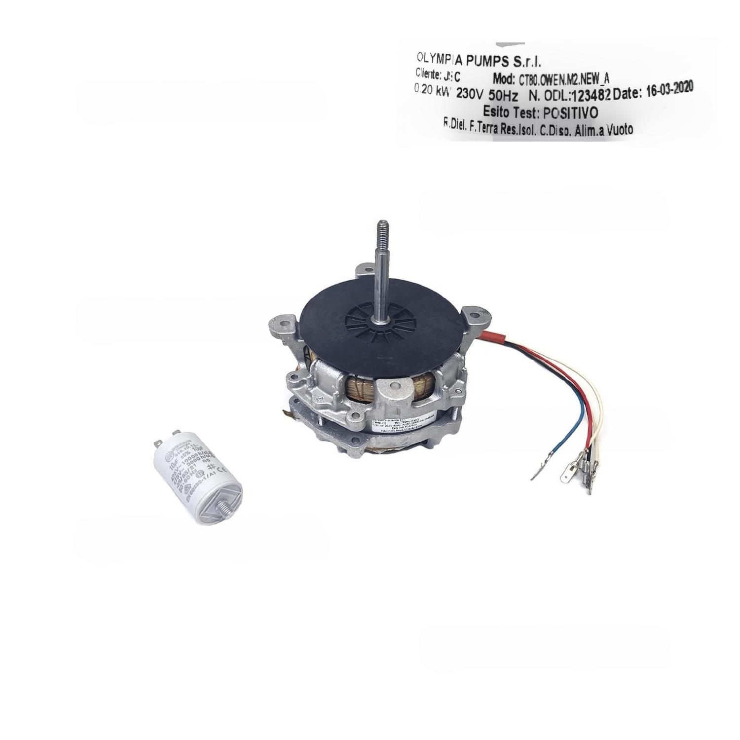 Эл.двигатель СТ80.ОWEN.M2 NEW A Ø10мм с конденсатором КЭП 12000061943