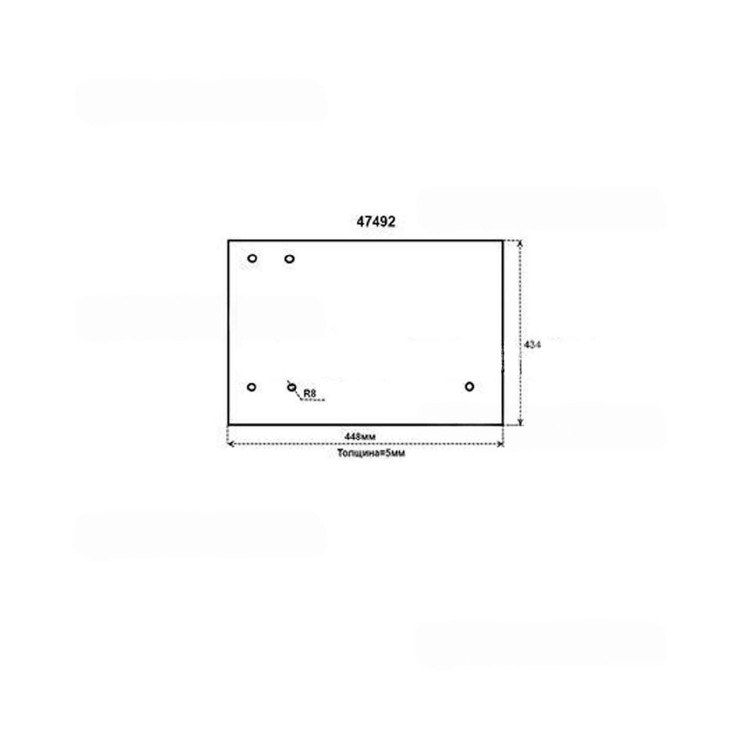 Стекло двери СИКОМ 9266 (4165) для МК-8.8